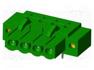 Pluggable terminal block; 5.08mm; angled 90°; socket; female AMPHENOL ANYTEK