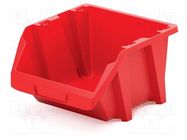 Container: cuvette; red; 238x272x160mm; KBIS28; BINEER; short KISTENBERG