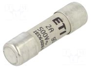 Fuse: fuse; 2A; 500VAC; gG; cylindrical; 10.3x38mm ETI POLAM