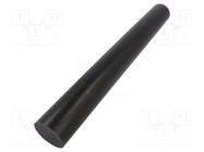 Rod; Ø: 60mm; L: 500mm; black; cast; Length tolerance: 0; +1mm; sleeve MITSUBISHI CHEMICAL ADV. MATERIALS