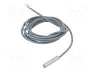 Sensor: inductive; OUT: PNP / NO; 0÷2mm; 10÷30VDC; 2m; IP67; 200mA BAUMER