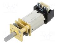 Motor: DC; with gearbox; HPCB 6V; 6VDC; 1.5A; Shaft: D spring; 210: 1 POLOLU