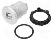 Adapter; USB B socket,both sides; USB 2.0; Thread: M22; 1÷10mm ONPOW