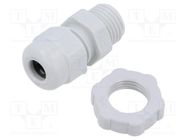 Cable gland; PG7; IP68; polyamide; light grey; V-TEC PG OBO BETTERMANN