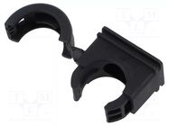 Bracket; polyamide; HelaGuard; black; UL94V-2; Size: 20; -50÷135°C HELLERMANNTYTON