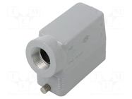 Enclosure for connectors: HDC; size 77.27; for cable; for latch ILME