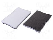 Foam insert; graphite-white; 500x320x40mm; 2pcs. LeanFoam