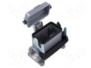 Enclosure for connectors: HDC; size H-B 10; with latch; straight LAPP