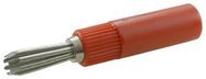 BANANA PLUG, SOLDER, RED