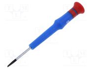 Screwdriver; slot; precision; 3,0x0,5mm; 40mm KING TONY