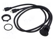 Adapter cable; USB B micro socket x2,USB B micro plug x2 ONPOW