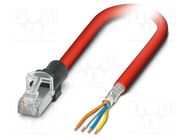 Patch cord; S/FTP; 5; stranded; Cu,tinned; PVC; red; 5m; 22AWG; IP20 PHOENIX CONTACT