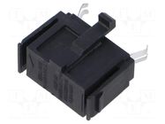 Fuse holder; 5x20mm; snap-fastener; black; Fusedrawer 2; ways: 2 SCHURTER