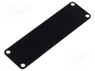 Front panel; aluminium; 1455; black; 10pcs. HAMMOND