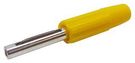 PLUG, 10A, 4MM, CABLE, YELLOW