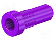 Accessories: case; Overall len: 15.5mm; violet; Ømount.hole: 4.9mm STÄUBLI