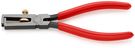 KNIPEX 11 01 160 Insulation Stripper with opening spring, universal plastic coated black atramentized 160 mm