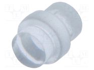 Fiber for LED; round; Ø3mm; Front: flat; straight; with flange BIVAR