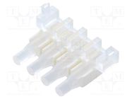 Fiber for LED; Ø2.8mm; No.of mod: 4; Front: flat; H: 5mm BIVAR