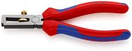 KNIPEX 11 02 160 Insulation Stripper with opening spring, universal with multi-component handles black atramentized 160 mm