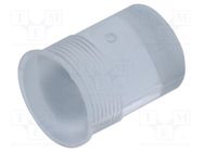 Fiber for LED; round; Ø5.6mm; Front: convex; flexible; silicone BIVAR