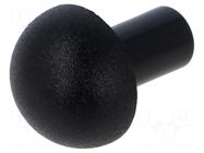 Stopper; polyamide; black; Entrelec; Ø: 7mm; Size: 16; L: 14mm TE Connectivity