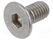 Screw; 1; Head: countersunk; hex key; HEX 4mm; A2 stainless steel BOSSARD