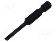 Screwdriver bit; slot; 3,0x0,5mm; Overall len: 50mm KING TONY