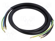 Wire; H05VV-F,OWY; 5G2.5mm2; round; stranded; Cu; PVC; black; 1.5m SIMECH