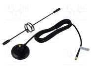 Antenna; black; SMA; 50W; 600MHz÷2.7GHz; 50Ω; 3m; 14dBi; -20÷85°C QOLTEC