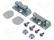 Hinge; Kit: nut,hinge,end cap,screw RITTAL