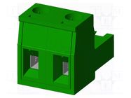 Connector: pluggable terminal block; plug; female; 12A; 300V; 1x2 AMPHENOL ANYTEK