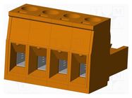 Pluggable terminal block; 5.08mm; straight; plug; female; UL94V-0 AMPHENOL ANYTEK