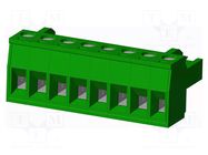 Connector: pluggable terminal block; plug; female; 12A; 300V; 1x8 AMPHENOL ANYTEK