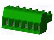 Connector: pluggable terminal block; plug; female; 10A; 300V; 1x6 AMPHENOL ANYTEK