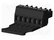 Pluggable terminal block; 3.5mm; straight; plug; female; UL94V-0 AMPHENOL ANYTEK