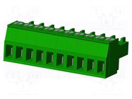 Connector: pluggable terminal block; plug; female; 10A; 300V; 1x10 AMPHENOL ANYTEK