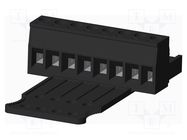 Pluggable terminal block; 5mm; straight; plug; female; for cable AMPHENOL ANYTEK