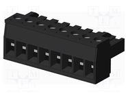 Pluggable terminal block; 5mm; straight; plug; female; for cable AMPHENOL ANYTEK