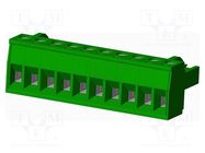 Pluggable terminal block; 5mm; straight; plug; female; for cable AMPHENOL ANYTEK