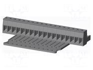 Connector: pluggable terminal block; plug; female; 12A; 300V; grey AMPHENOL ANYTEK