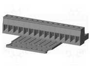 Connector: pluggable terminal block; plug; female; 12A; 300V; grey AMPHENOL ANYTEK