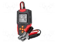 Tester: rechargeable batteries; 150x90x35mm; VDC: 12÷24V QOLTEC