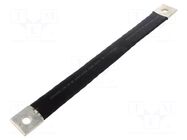 Braids; insulated earthing tape; W: 30mm; 50mm2; Ø1: 11mm; Ø2: 11mm CONNECT
