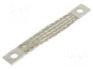 Braids; earthing tape; 16mm2; Ø1: 9mm; Ø2: 9mm; 120A; L: 100mm; KT CONNECT