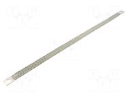Braids; earthing tape; W: 16mm; 16mm2; Ø1: 9mm; Ø2: 9mm; 120A; L: 400mm CONNECT
