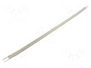 Braids; earthing tape; 16mm2; Ø1: 9mm; Ø2: 9mm; 120A; L: 500mm; KT CONNECT