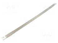 Braids; earthing tape; 25mm2; Ø1: 9mm; Ø2: 9mm; 135A; L: 500mm; KT CONNECT