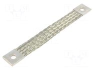 Braids; earthing tape; W: 30mm; 50mm2; Ø1: 11mm; Ø2: 11mm; 250A; KT CONNECT
