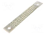 Braids; earthing tape; 70mm2; Ø1: 13mm; Ø2: 13mm; 290A; L: 200mm; KT CONNECT